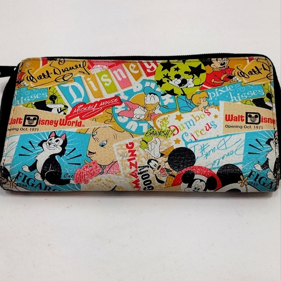 Disney Parks Unique Classic Collage Wallet - Picture 14 of 16